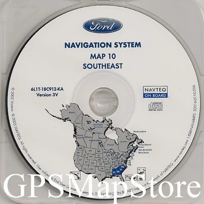 2005 2006 2007 Ford Escape Hybrid Navigation CD Map Version 3v Cover AL GA SC NC - Image 1 of 3