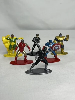 ¡¡Lote de 6 VENGADORES!! Nano figuras de metal de Marvel Foto 1 de 4