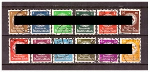 Deutsches Reich 1934 Sammlung Dienstmarken für Behörden Mi.132-143 gestempelt - Bild 1 von 1