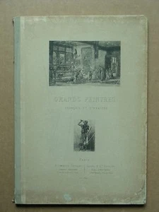 VINTAGE BOOK "GRANDS PEINTRES", FRANCAIS ET ETRANCERS, PARIS, # 1134, PB - Imagen 1 de 5