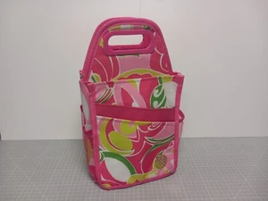 Bolso Artesanal Spinning Carrusel Colección Macbeth Cropper Hopper Flores Rosa Caliente - Imagen 1 de 11