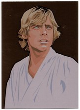 2010 Topps Star Wars Galaxy Series 5 "BRONZE FOIL ART" Card #8...LUKE SKYWALKER