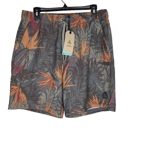 Prana Metric E-Waist Shorts Mens L Multicolor Tropics Drawstring Board UPF 50+ - Picture 1 of 15