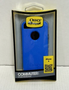 *Brand New* OtterBox Commuter Case Blue Apple iPhone 5 BLUE Otter Box NIB - Photo 1 sur 4