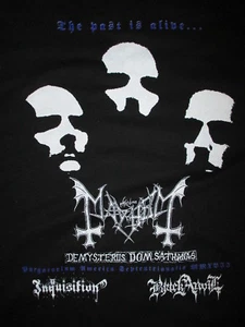 2XL MAYHEM CONCERT T SHIRT Black Metal INQUISITION 2017 Tour BLACK ANVIL XXL - Picture 1 of 4