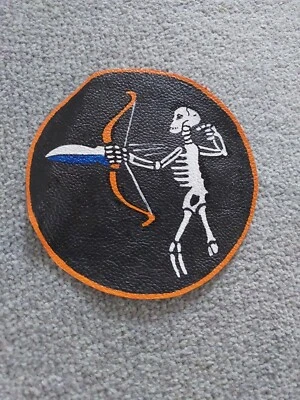 Hand Painted WW2 Leather Squadron  Patch 416th Bombardment Squadron  - Image 1 of 4