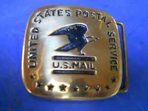 Vintage Brass Belt Buckle 70s - Picture 1 of 2