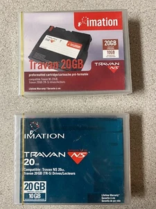 2 Imation Travan 20GB Data Tapes TR-5 Network Series - Sealed NEW - Picture 1 of 1