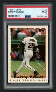 1995 TOPPS BARRY BONDS #100 SAN FRANCISCO GIANTS PSA 9 MINT - Picture 1 of 3
