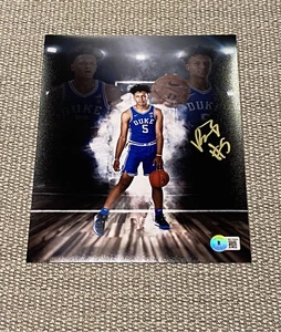 BECKETT COA PAOLO BANCHERO Autographed DUKE BLUE DEVILS Basketball 8x10 Photo - Picture 1 of 1