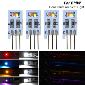 4x Dual-Color Door Panel Ambient Light For BMW X1 F48 M4 F82 F83 F10 F30 F32 F36 - Foto 1 di 23