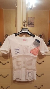 MAGLIA T-SHIRT BIANCA TG.S MARCHIO GURU - Foto 1 di 2