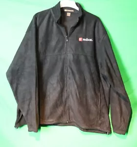 Redbox Jacket Men's size 4XL/4TG Fleece Full Zip Black Harriton (rb629) - Picture 1 of 2