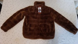 Cappotto donna pelliccia media taglia media resistente alle intemperie nuovo - Foto 1 di 9