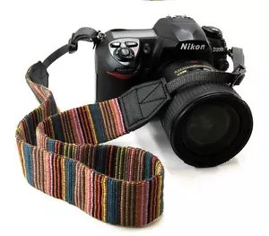 Ethnic Tribal Native Geometric Vintage Look dSLR Universal Camera Strap NEW A - Picture 1 of 2