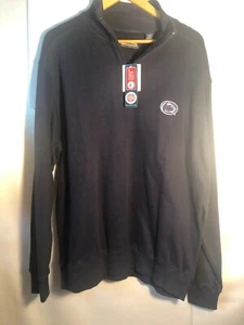 NWT Penn State Quarter Zip Pullover New With Tags Size L 100% Cotton Blue - Picture 1 of 2