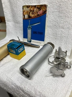 Prensa de galletas Sawa vintage y segunda prensa completa, 40+ discos y puntas - ver fotos Foto 1 de 4