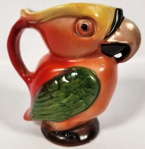 Vintage Milk Jug Creamer Parrot Bird 4"H 1950s #5886/8 Ceramic  A45 - Picture 1 of 8