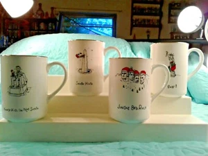 Merry Masterpieces American Christmas Mugs Set of 4 by Dayton Hudson in 1999 - Picture 1 of 12