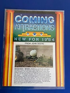 John Deere 250 SpraCart Sprayer Sales Brochure Original 1984 - Picture 1 of 2