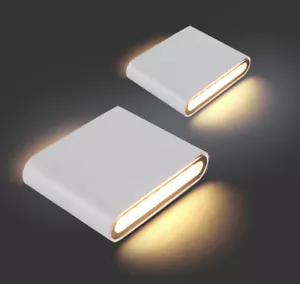 6W 12W LED Wall Light Indoor Outdoor IP65 Up Down Sconce Lamp Warm / Cool White - Picture 1 of 12