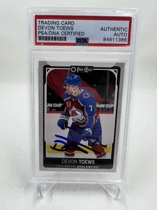 Devon Toews Signed 2021-22 O-Pee-Chee IP Auto PSA/DNA Colorado Avalanche - Picture 1 of 2
