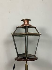 French copper and tole nineteenth century table lantern