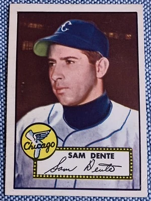 Sam DENTE 1952 Topps Baseball #304 VG/EX Slight Wrinkle Chicago White Sox - Image 1 of 3