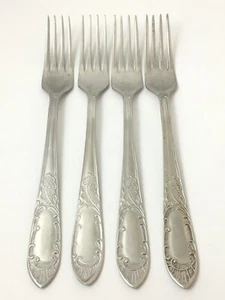 4 tenedores de cena vintage de acero inoxidable HEP de 8" cubiertos - Imagen 1 de 4