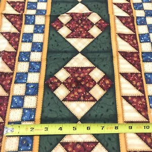 Cheater Quilt Fabric Country Rustic Faux Patchwork Cranston Beck Cotton 27x43” - Picture 1 of 7