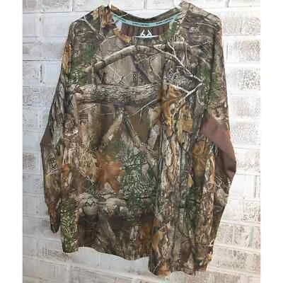 Real Tree Scent Control Boys Xl 16-18 Camo Top Hunters - Image 1 of 4
