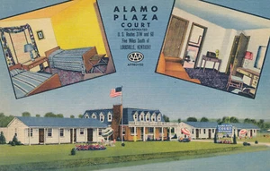 Unmailed Leinen Alamo Plaza Court Motel Louisville Kentucky KY *256 - Bild 1 von 2