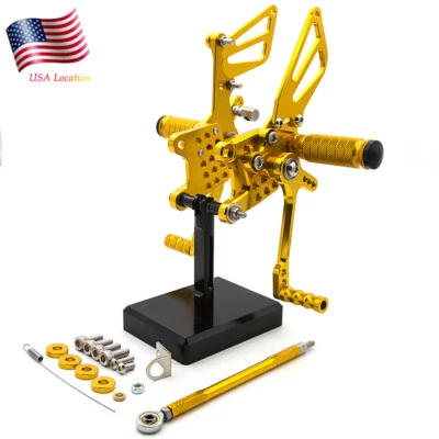 Para GSXR1000 2000-2004 GSXR600 1996-2005 reposapiés estriberas GP ajuste CNC Foto 1 de 4