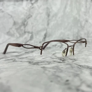 Sophia Loren ZYLOWARE M210 Eyeglasses Frames Brown Purple Square 52-17-135 - Picture 1 of 13