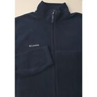 Columbia Men's XL Jacket Fleece Full Zip Long Sleeve Blue Pre-Owned