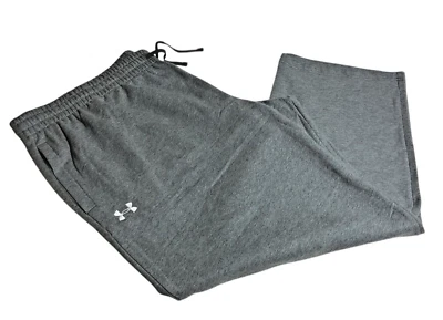 Under Armour Rival Grey loose fit Fleece Sweatpants SZ: 5XL 5X NWT - Image 1 of 4