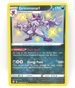 Juego de Cartas Coleccionables Pokémon Grimmsnarl SV085/SV122 Destinos Brillantes Bóveda Brillante Raro Casi Como Nuevo/Como Nuevo - Imagen 1 de 2