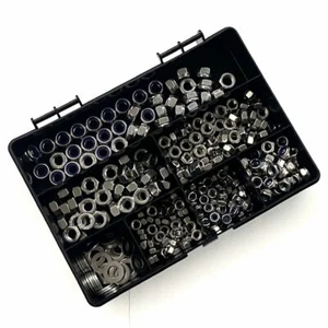 510 ASSORTED PIECE A2 STAINLESS STEEL M5M6M8 NYLOC, FULL NUT & FORM A WASHER KIT - Picture 1 of 1