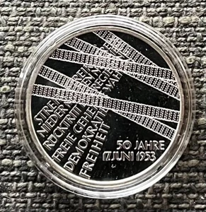 BRD 10 Euro 2003 A 50 Jahre Aufstand 17. Juni 1953 Silber PP #1019 - Bild 1 von 2
