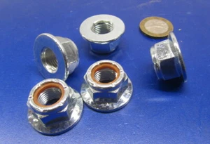 Flange Lock Nut, Grade F Zinc Steel RH, 1/2"-20 x 3/4" W x 9/16" H, 25 Pcs - Picture 1 of 12