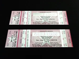 Grateful Dead Ticket RFK Stadium Washington DC 25.06.95 25.06.1995 GDTS Bob Dylan - Bild 1 von 11