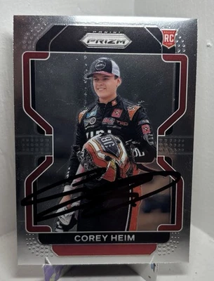 2022 Prizm Racing NASCAR Cory Heim RC On Card Auto - Image 1 of 2