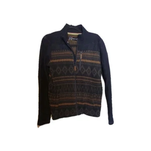 Herren Smartwool Hudson Trail Fleece durchgehender Reißverschluss Jacke Aztekenmuster - Medium - Bild 1 von 5