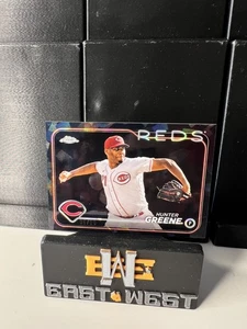 2024 Topps Chrome Sapphire Edition - Hunter Greene rifrattore nero /10 - Foto 1 di 2