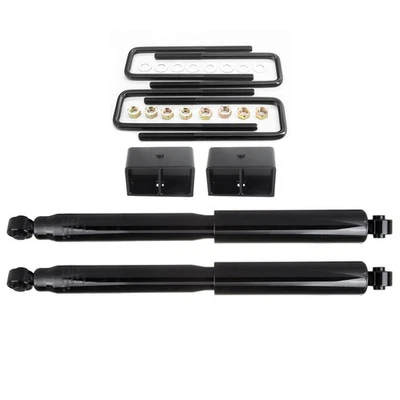 3" Rear Leveling Kit W/Rear Pair Shocks For 2001-2006 Chevrolet Silverado 1500 - Imagem 1 de 4