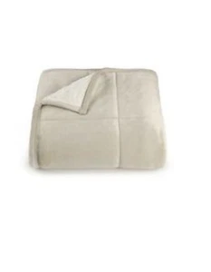 Manta reversible de piel sintética de felpa Cuddl Duds gris/blanco 50"x60" - Imagen 1 de 1