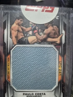 2020 Topps UFC Knockout Jumbo Fight Mat Relic /135 Paulo Costa #JFMR-PC - Image 1 of 4