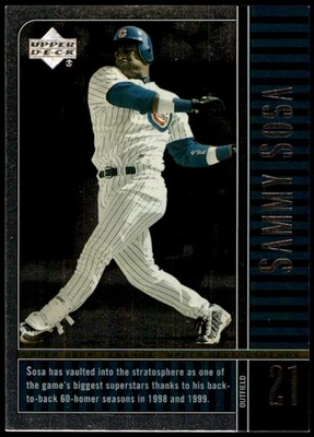 Sammy Sosa 2000 Upper Deck Legends #19 Cubs MLB READ FREE SHIPPING AutographDen - Image 1 of 2