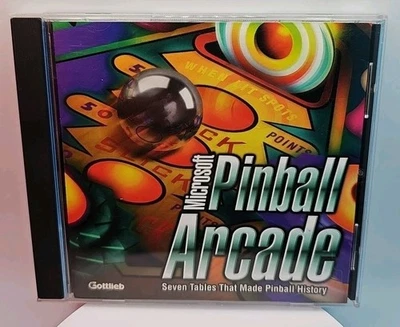 Microsoft Pinball Arcade (PC, 1998) CIB Complete In Box With Manual - Image 1 of 3