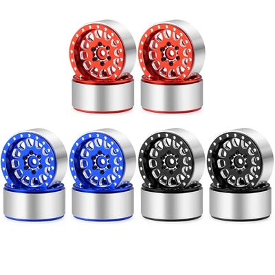 1,3 Zoll Aluminium Felgen mit Beadlock für TRX4M SCX24 1/24 1/18 RC Car Upgrade - Bild 1 von 4